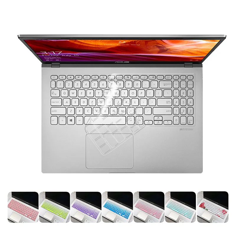 15.6inch Silicone Removable Colorful Keyboard Covers Waterproof Dustproof Keyboard Protector Sticker Film ForASUS FL8700F S5300