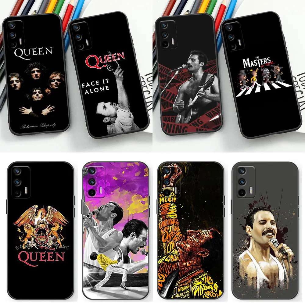 Freddie Mercury Queen band Case For Realme Narzo 50I 50A 50 20 GT Neo 2 2T C55 C53 C35 C33 C31 C30 C21 C21Y C20 C15 C12 5G Cover