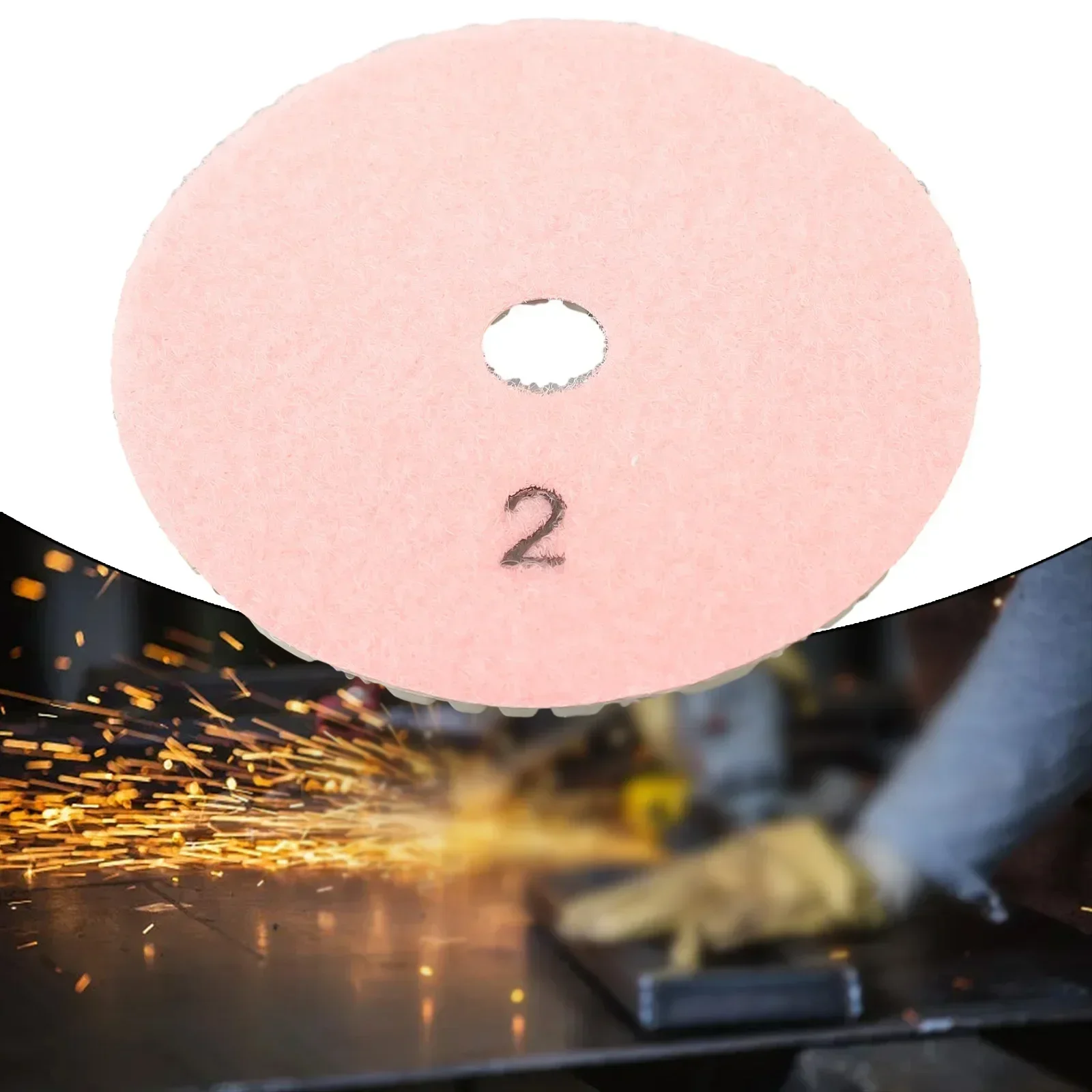 Detailing 1pc Polishing Pad 1#/2#/3# Grit Concrete For Granite Industrial Marble Polisher Repair Stone Terrazzo