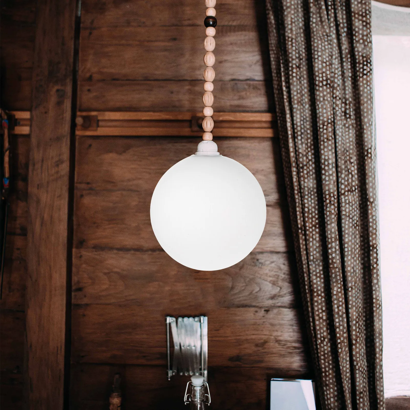 White Frosted Glass Globe Lamp Shade E27 Socket Round Pendant Light Shade Replacement for Ceiling Fan Wall Sconce Living Room