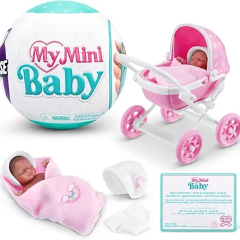 סדרת הפתעה חדשה של ZURU - הבובות האופנתיות של My Mini Baby, אביזרי בית משחק לבנות, מתנות לחגים לילדים