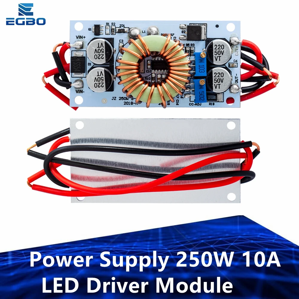 DC DC Boost Converter Constant Module Current Mobile Power Supply 250W 10A LED Driver Module Non-isolated Step Up Module