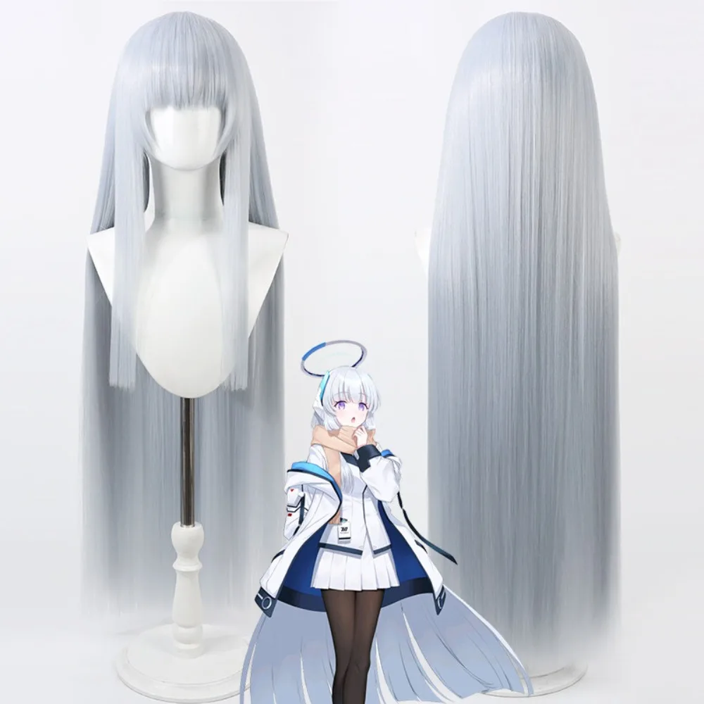 

Blue Archive Noa Cosplay Wig Long Straight Hair Mixed Fibers Realistic Scalp