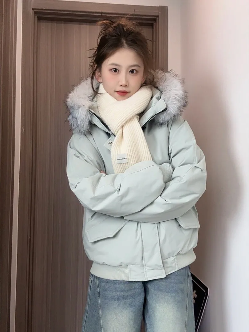 

Мужская модная брендовая парка с отстегивающимся большим меховым воротником, утепленная хлопковая куртка, зимняя теплая верхняя одежда