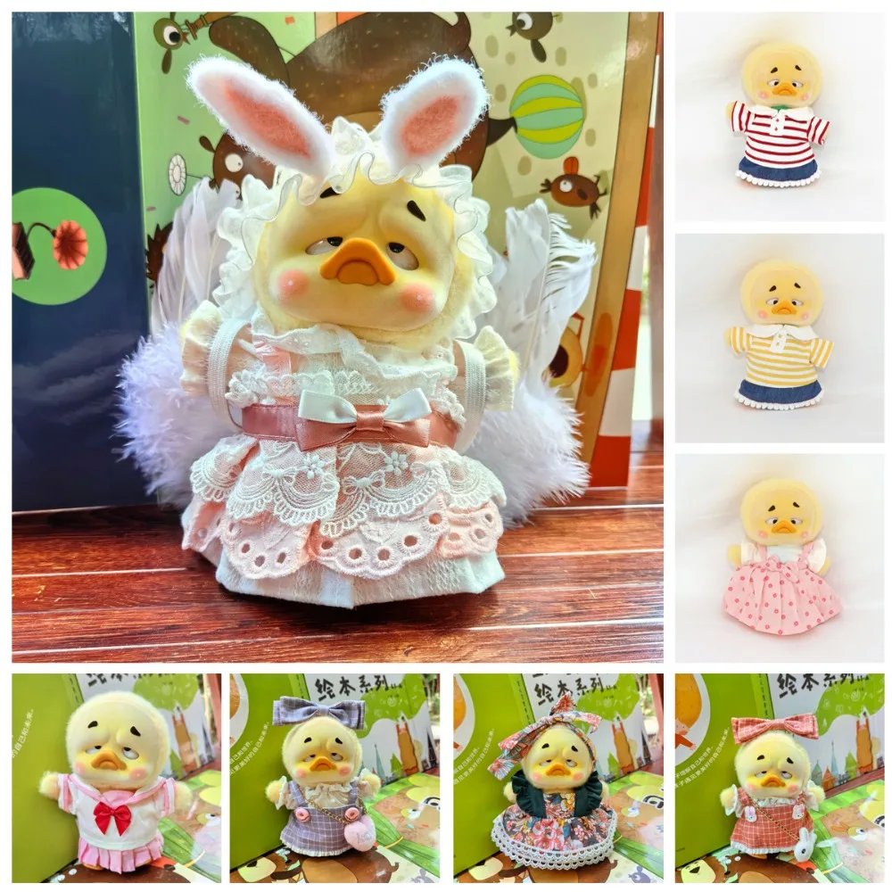 Upset Duck 15cm Annoying Duck Clothes Kawaii DIY Dress Up Handmade Doll Clothes Changing Dressing Game Cotton Doll