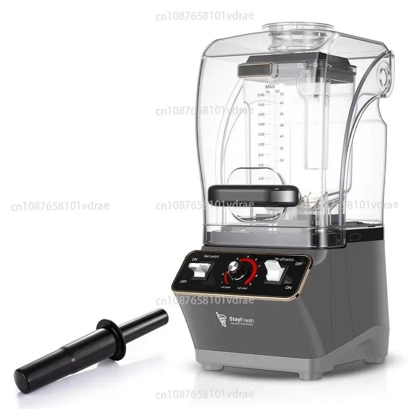 High-speed Blender, Low-noise Smoothie Maker, 2L Multifunctional Model with Soundproof Cover, for Quiet Juicing and Ice Crushing
