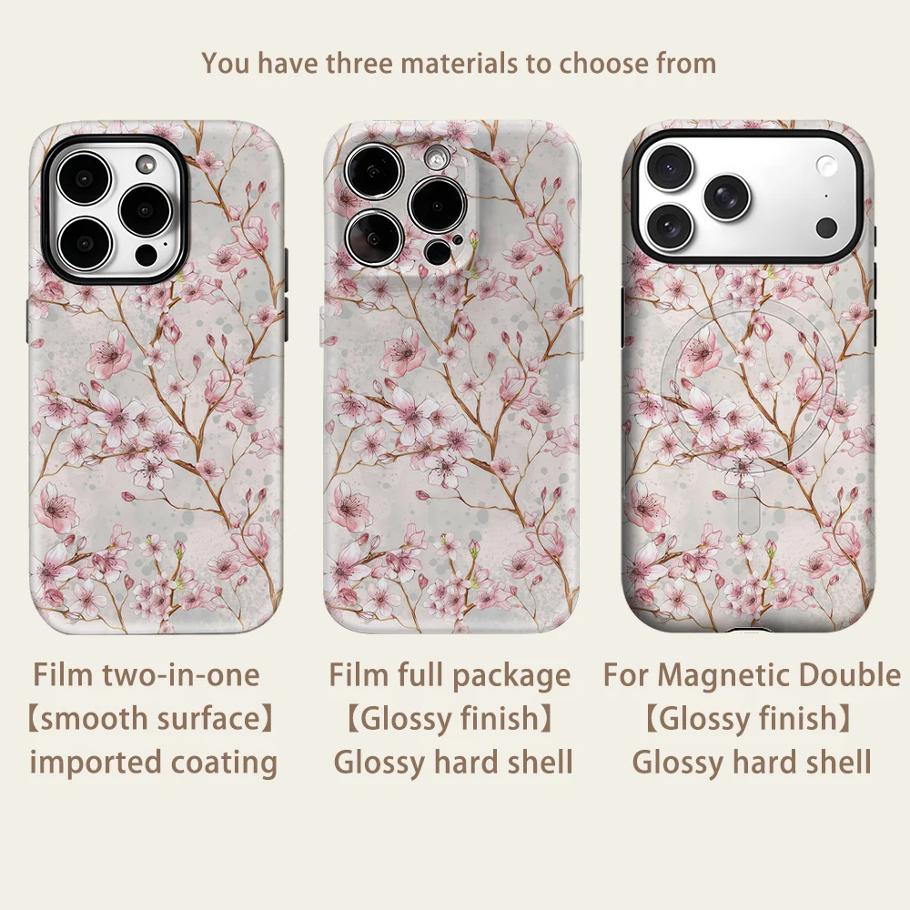 Blush Cherry IPhone17 Must for Magnetic Phone Case for IPhone 17 16 15 14 13 Pro Max Plus Single Double-layer Tough Case