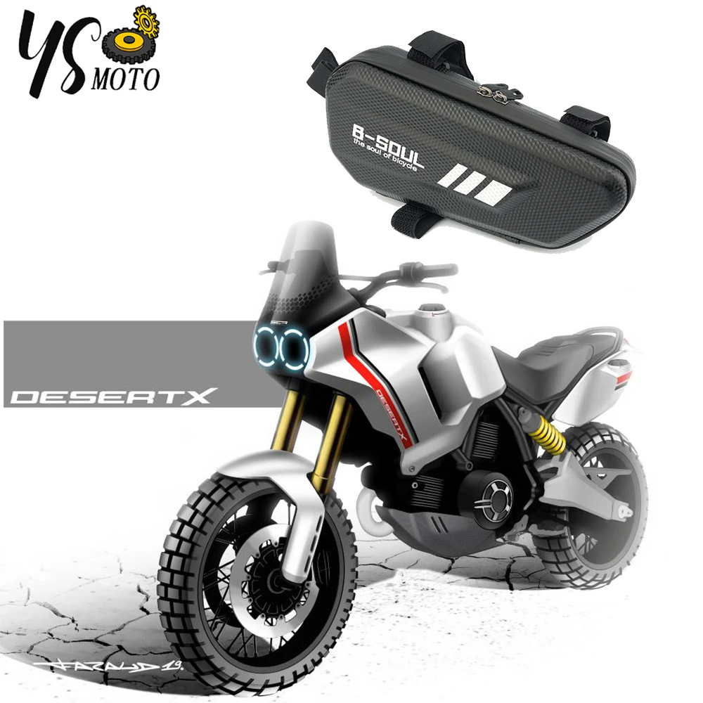 

For Ducati Desert X DesertX 2022 2023 Motorcycle Accessories Waterproof Triangle Side Bag