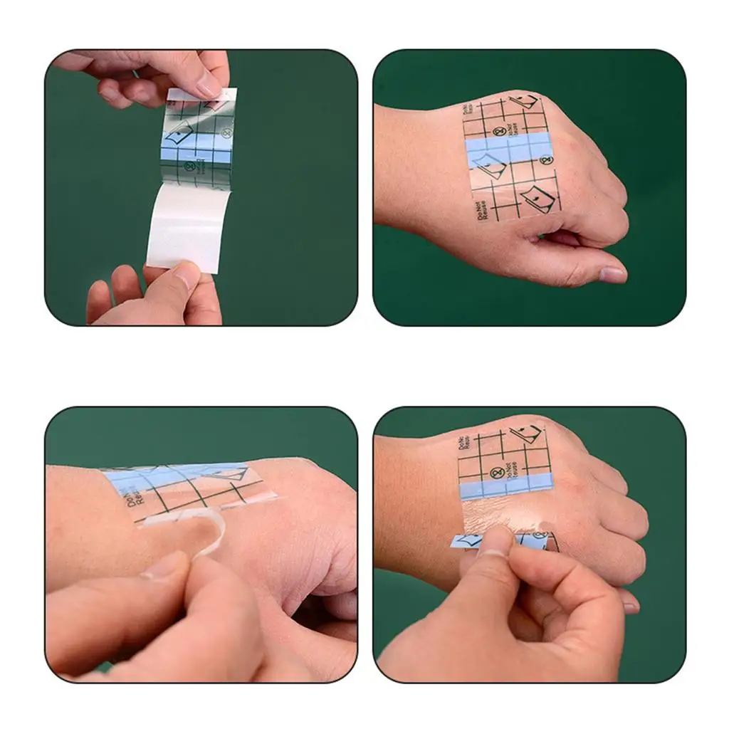 شريط حماية مقاوم للماء لفيلم الوشم، ضمادات لاصقة متينة لشفاء وإصلاح الوشم #5