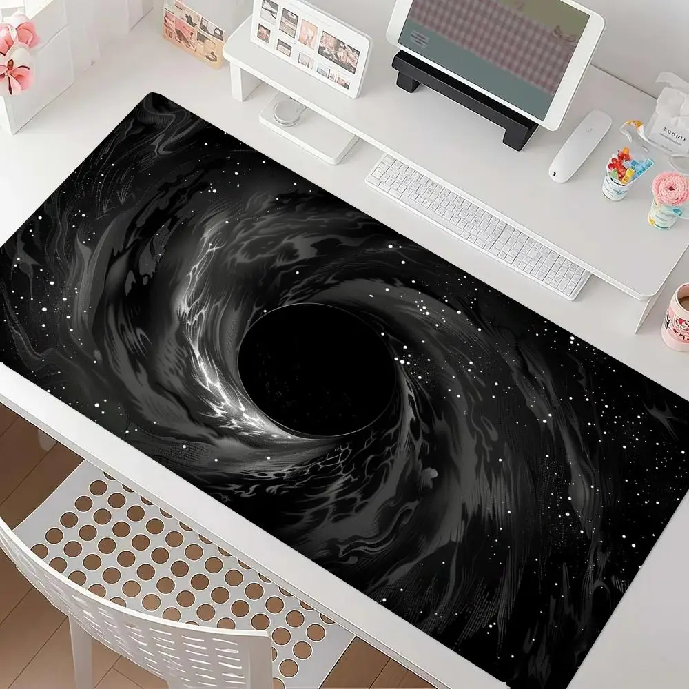 Massive Swirling Black Hole Deep Cosmic Space Scene Designed For Laptop Bedroom Learning Mousepad
