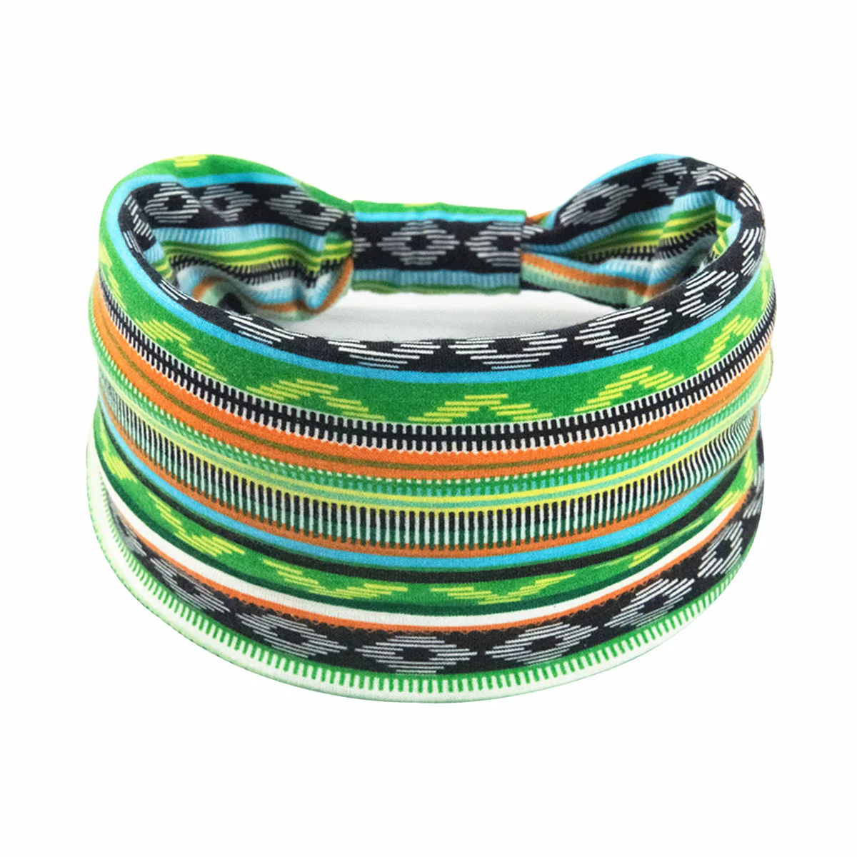 Elastisches Kopftuch für europäische und amerikanische Damen im böhmischen Stil, modische, atmungsaktive Baumwolle, breite Krempe, Haarschmuck – Detail 7