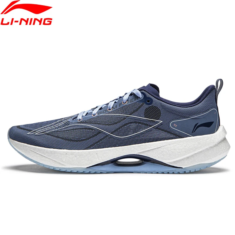 Li-Ning Men SUPER LIGHT 21 Light Running Shoes Cushion Breathable BOOM FIBER Wearable Sport Shoes Anti-Slip Sneakers ARBU001