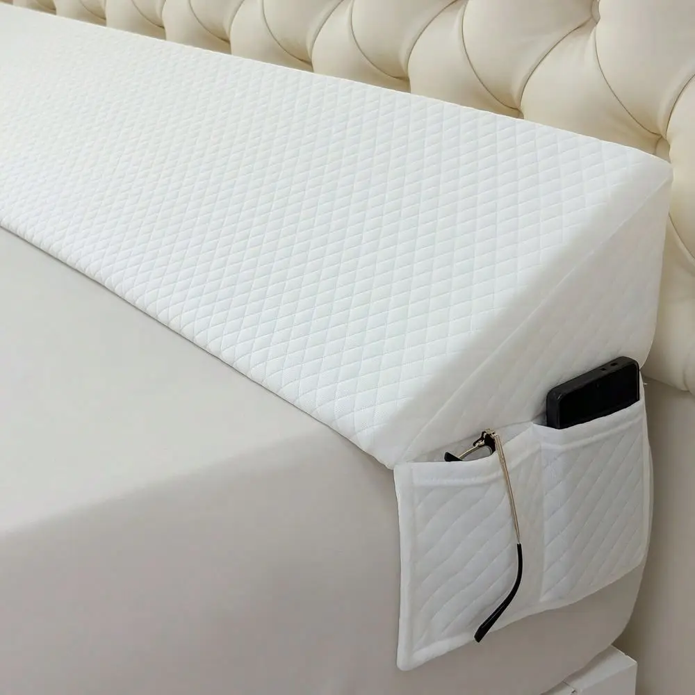 

Wedge Pillow Gap Filler Mattress Wedge With Hidden Zipper Closure, 07 Height Adjustment, Breathable Fabric Removable Washable C