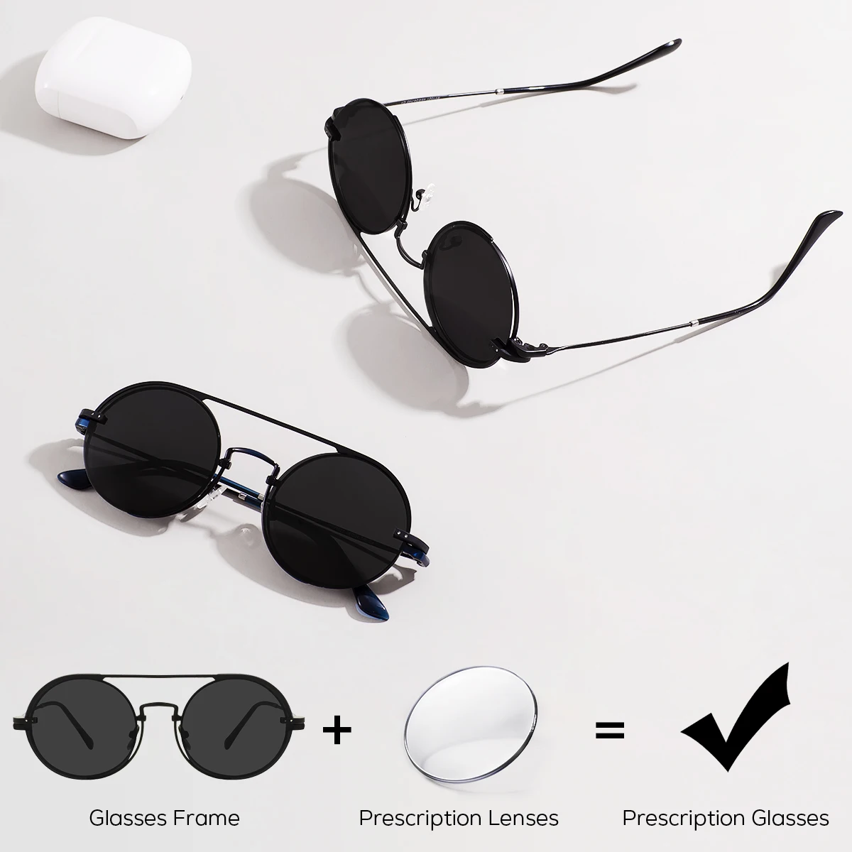 

Поляризованные солнцезащитные очки на клипсе, мужские очки по рецепту, металлические круглые магнитные оптические солнцезащитные очки для вождения, очки для чтения, женские новые