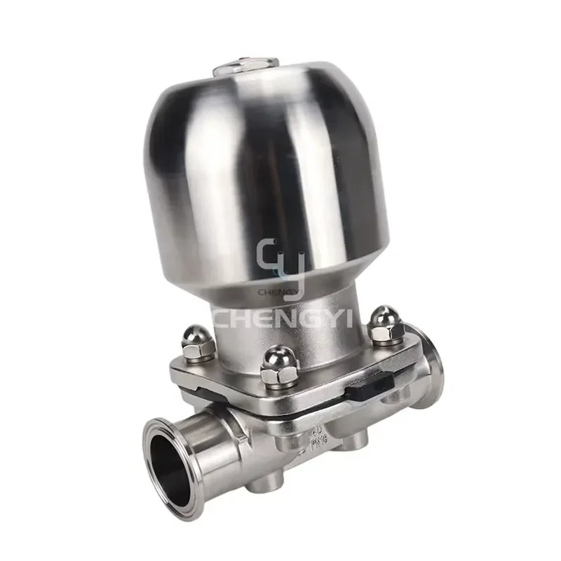 Sanitary Stainless Steel Aseptic Pneumatic Straight Way Diaphragm Valve for Pharmaceutical and Biological Industries