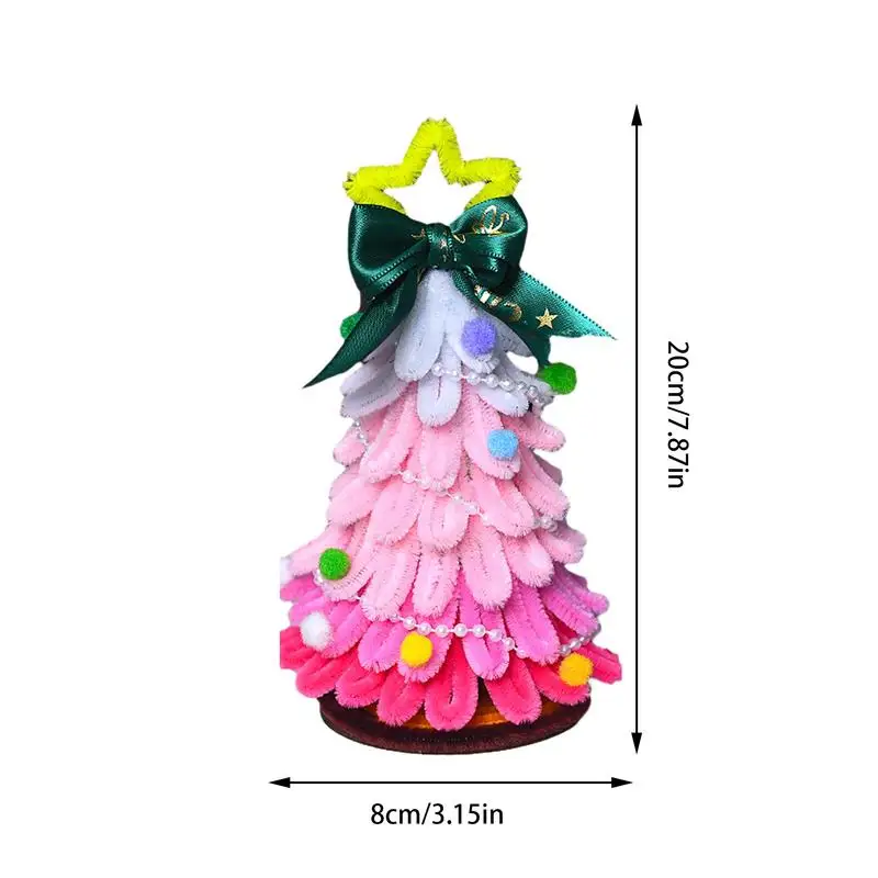 Набор для рукоделия в виде рождественской елки с подсветкой, настольные украшения, украшения ручной работы «сделай сам», украшения для детей, рождественская елка для малышей