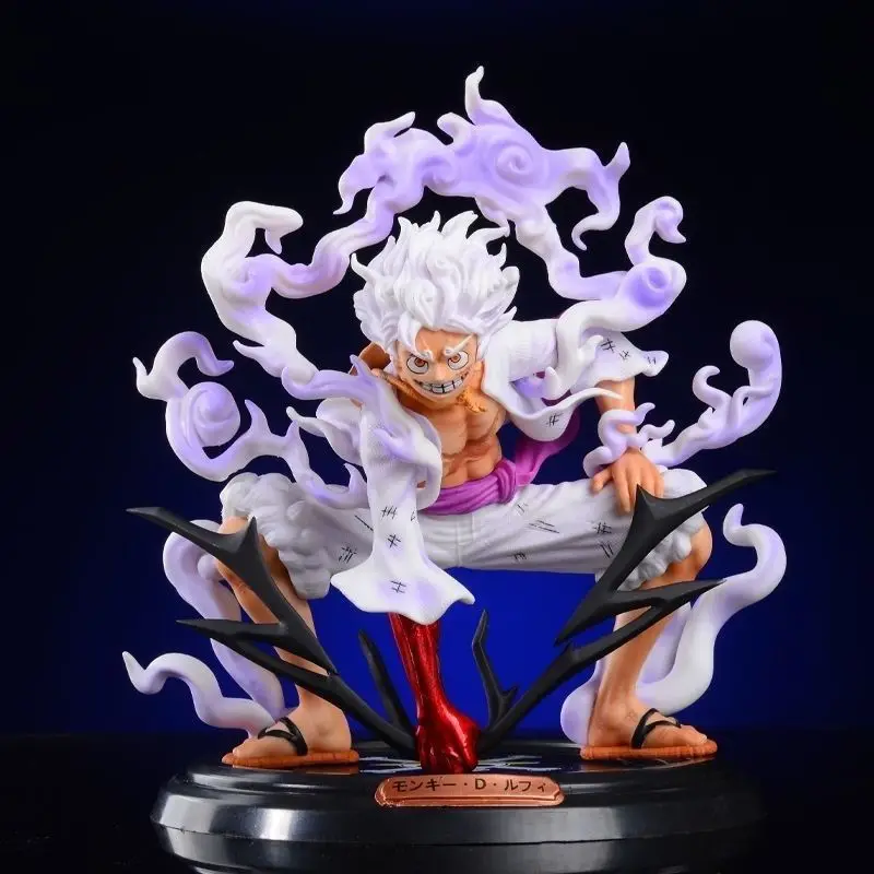 

20cm One Piece Figure Nika Luffy Gear 5 Sun God Nika Luffy Figurine Action Figures PVC Statue Collection Model Doll Toys Gift