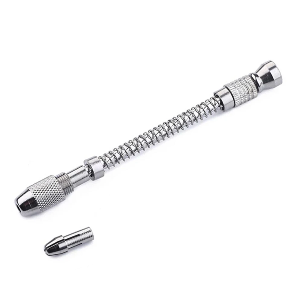 Bit Hand Drill Push Silver Tools Woodworking Drill Bit Drilling For Carving Mini Multi-Tool Semi-Automatic Chuck