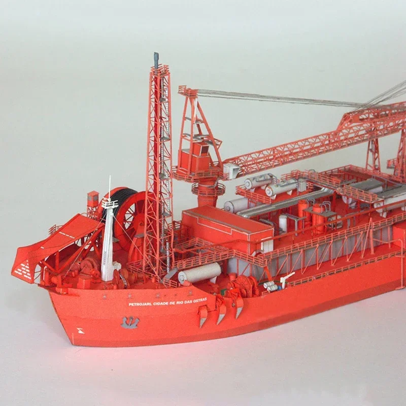 1/400 Ship Paper Model Norwegian FPSO Produces Oil Storage Tanker DIY Handmade Paper Craft Ship Model Puzzle Ornaments