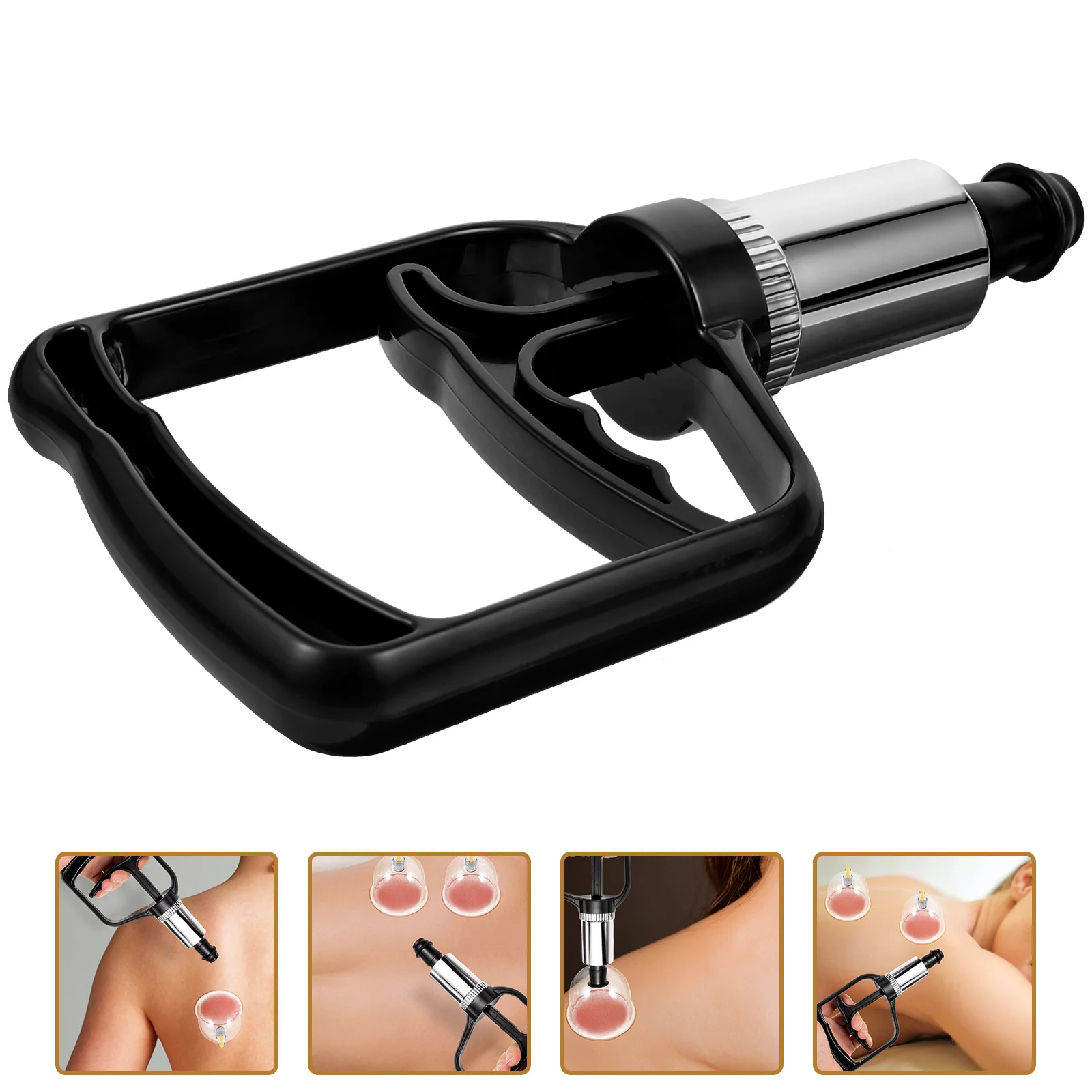 

Cupping Massager Chinese Therapy Supplies Vacuum Manual Pump Handheld Plastic Accessories