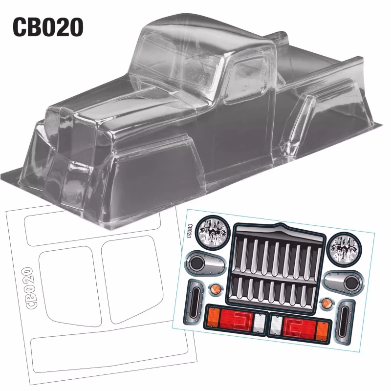 1/10 Crawler Body Shell 313mm for Off-Road Truck TRX4 SCX10 Trail Finder 2 Chassis Rc Car Parts Accessories