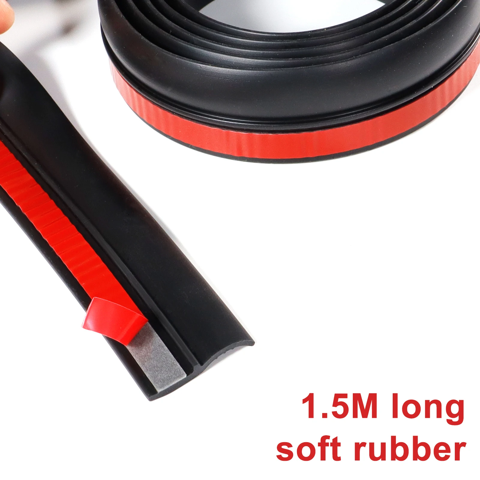 Universal Car Rubber Sealing Strip Auto Trunk Lid Gap Seal Strip Hatchback Upper Edge Trim Waterproof Dustproof Auto Accessories