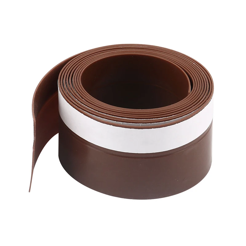 2m Self Adhesive Weather Stripping Frameless Silicone Door Bottom Seal Stopper Windproof Windshield Soundproof Weather Tape