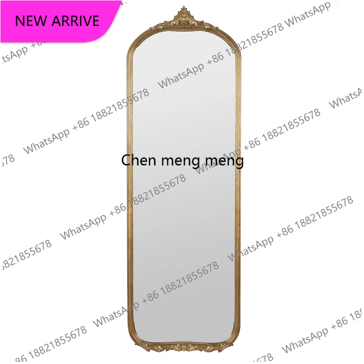 a139 French dressing wall-mounted full body, floor-to-ceiling mirror,wall-mounted American bedroom living room vaulted fitting m