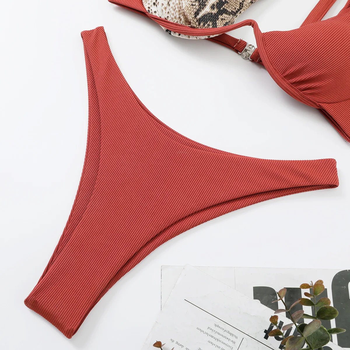 Bikini 2025 Woman High-waist Mini Bikini Separate Push Up Beach Two-piece Swimsuit Holiday One Shoulder Sex Bikini Set Microkini