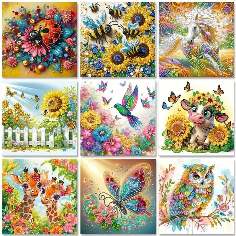 

5D Diamond Painting Kits for Adult Bee Animal Special Shape Diamond Art Kits DIY Crystal Rhinestones Gem Art Craft Home Decor