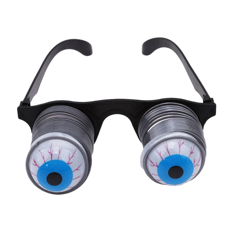 

Drooping Spring Eye Ball Glasses Prank Horror Halloween Costume Droopy Eye Glasses for Kids Adults Photo Booth Prop T8NB