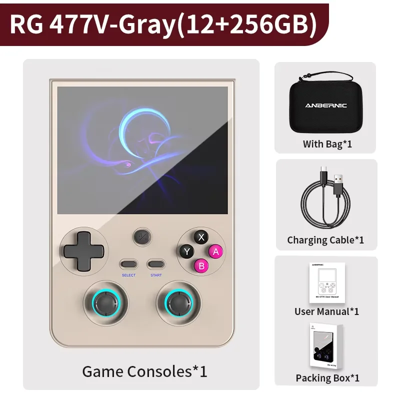 ANBERNIC RG406H Retro Handheld Game RG 406H Video Player Console  4 Inch Screen Android 13 Bluetooth WIFI 8G+128G PSP PS2 Gift
