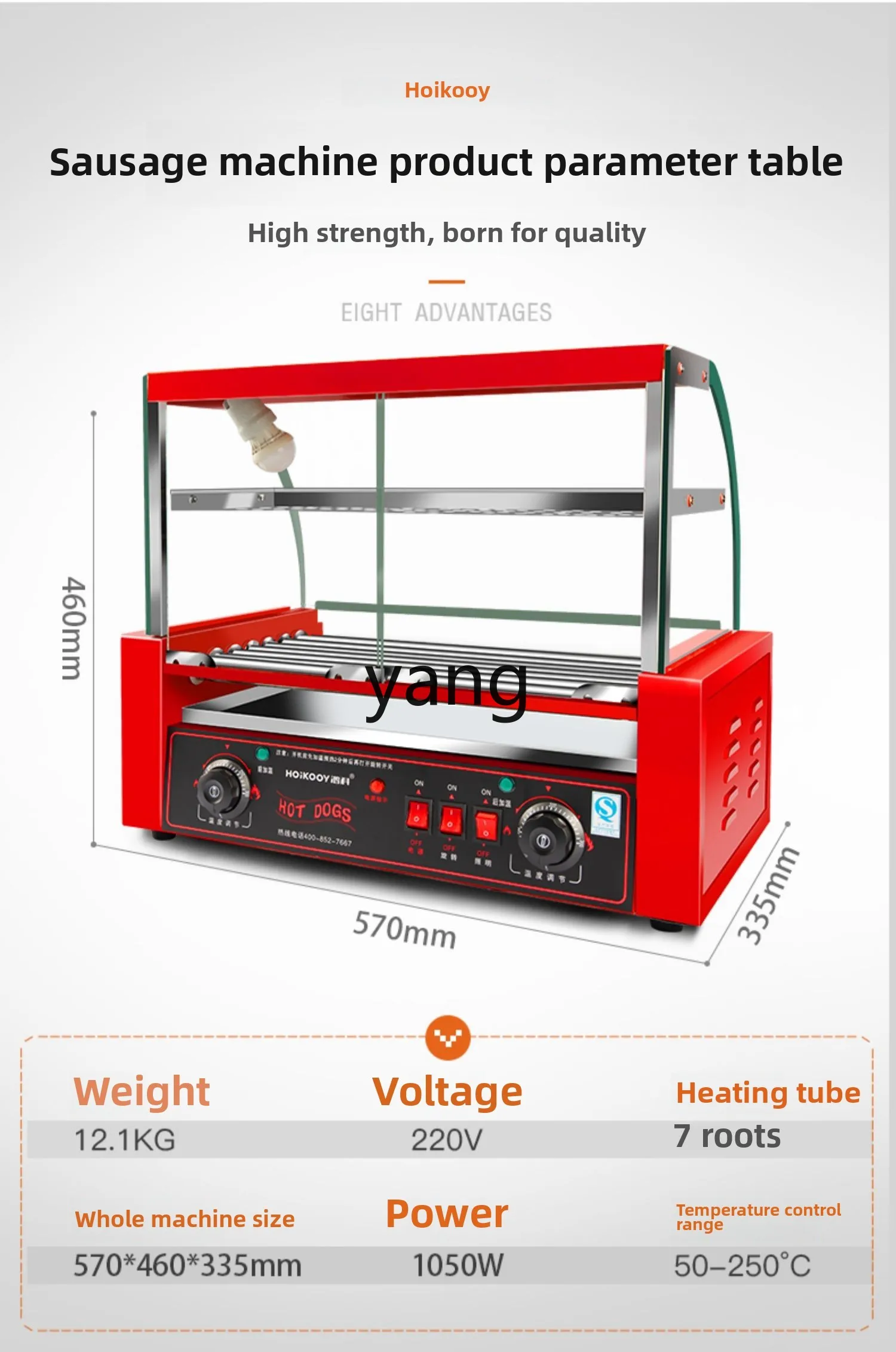 CX commerciale completamente automatica per grigliare salsicce, nuova piccola macchina per hot dog da tavolo di Taiwan