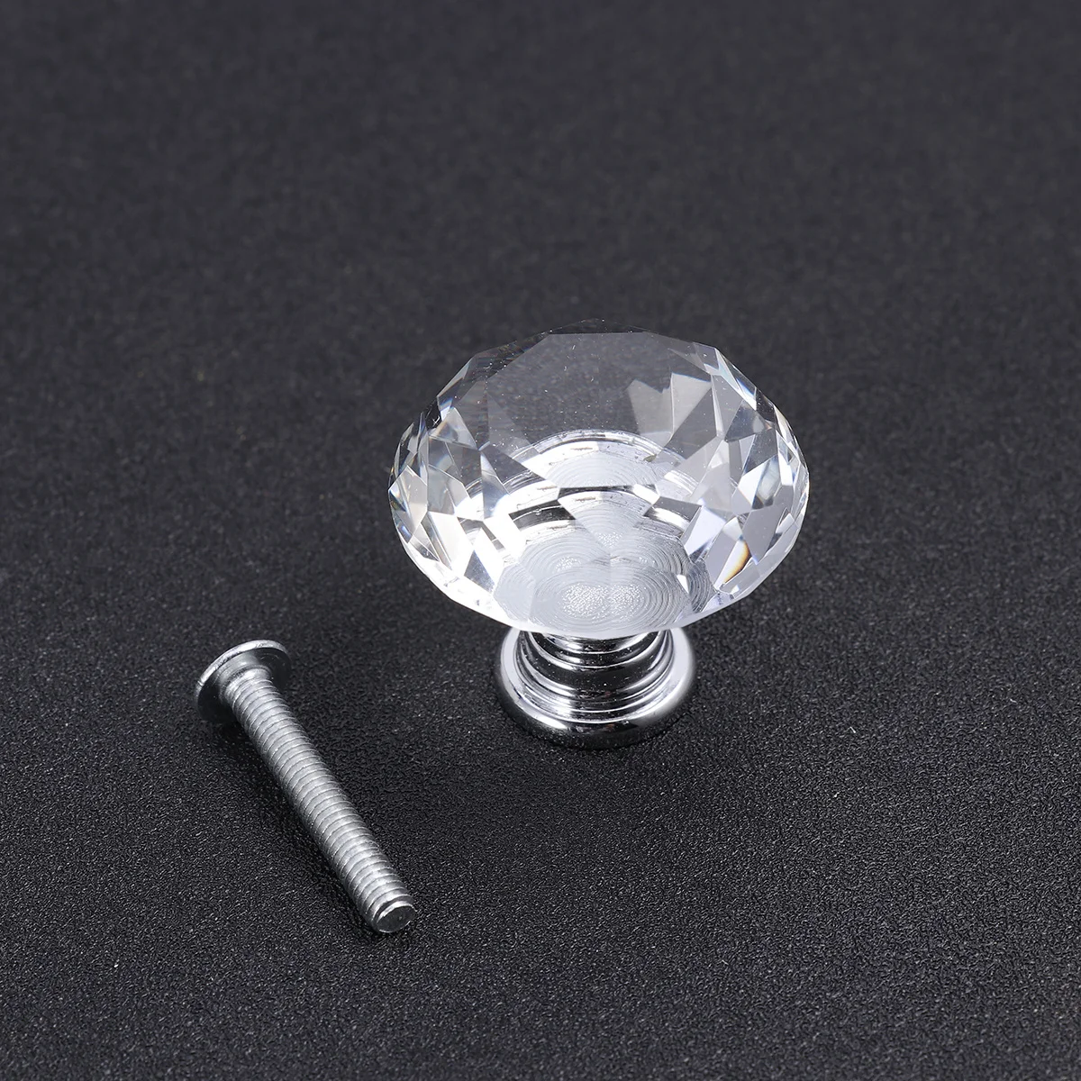 

10pcs Crystal Knobs Diamond Acrylic Drawer Handles Polished Chrome Cabinet Pulls For Kitchen Wardrobe Furniture Cupboard Pull
