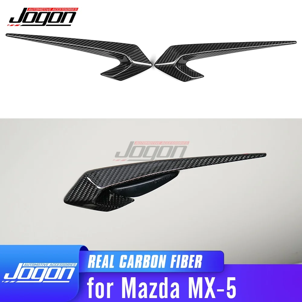 

For Mazda MX-5 MX5 Miata 2016-2023 Carbon Fiber Exterior Car Body Side Fender Vent Air Outlet Cover Sticker Trim Accessories