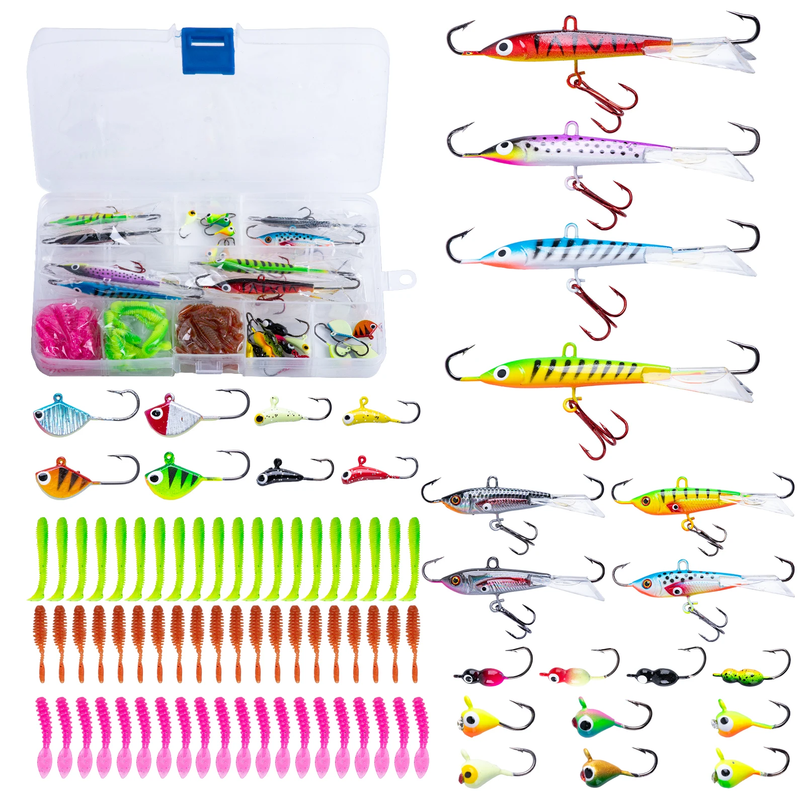 Fishing Hook Assortment - Goture Buz Balıkçılığı Yemi Çeşitleri Seti