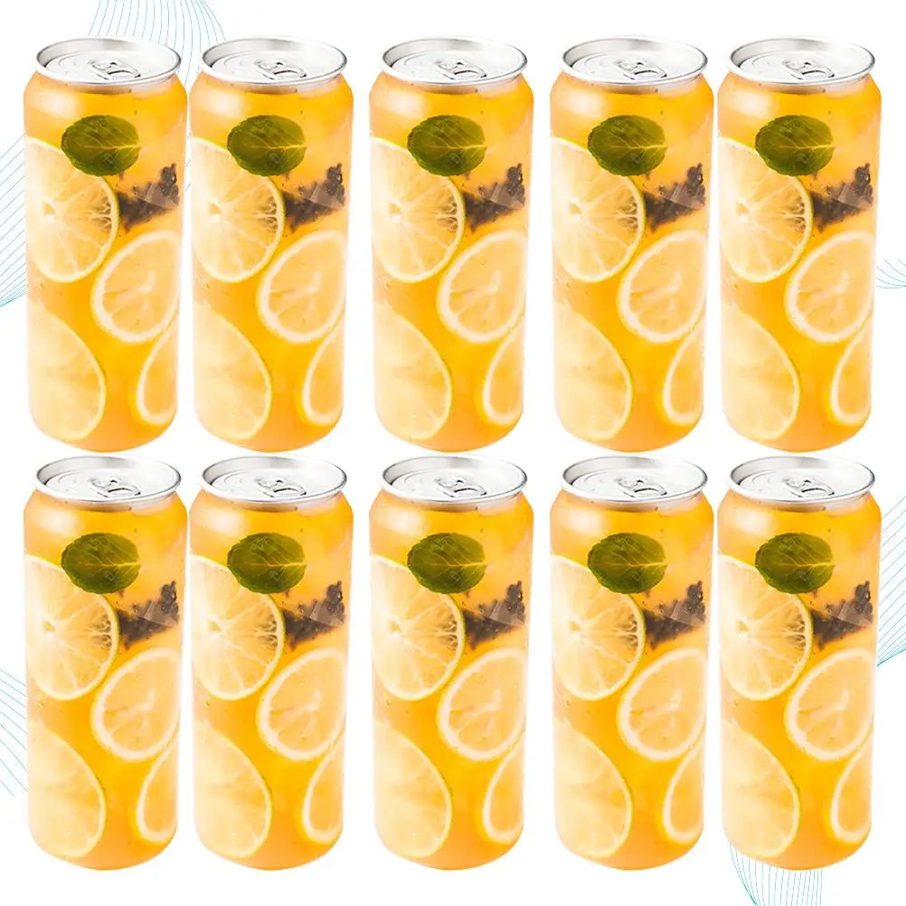

10PCS PET Bottles Food Grade Safe Storage Containers for Water Juice Beverage Plastic Kitchen Bar Items