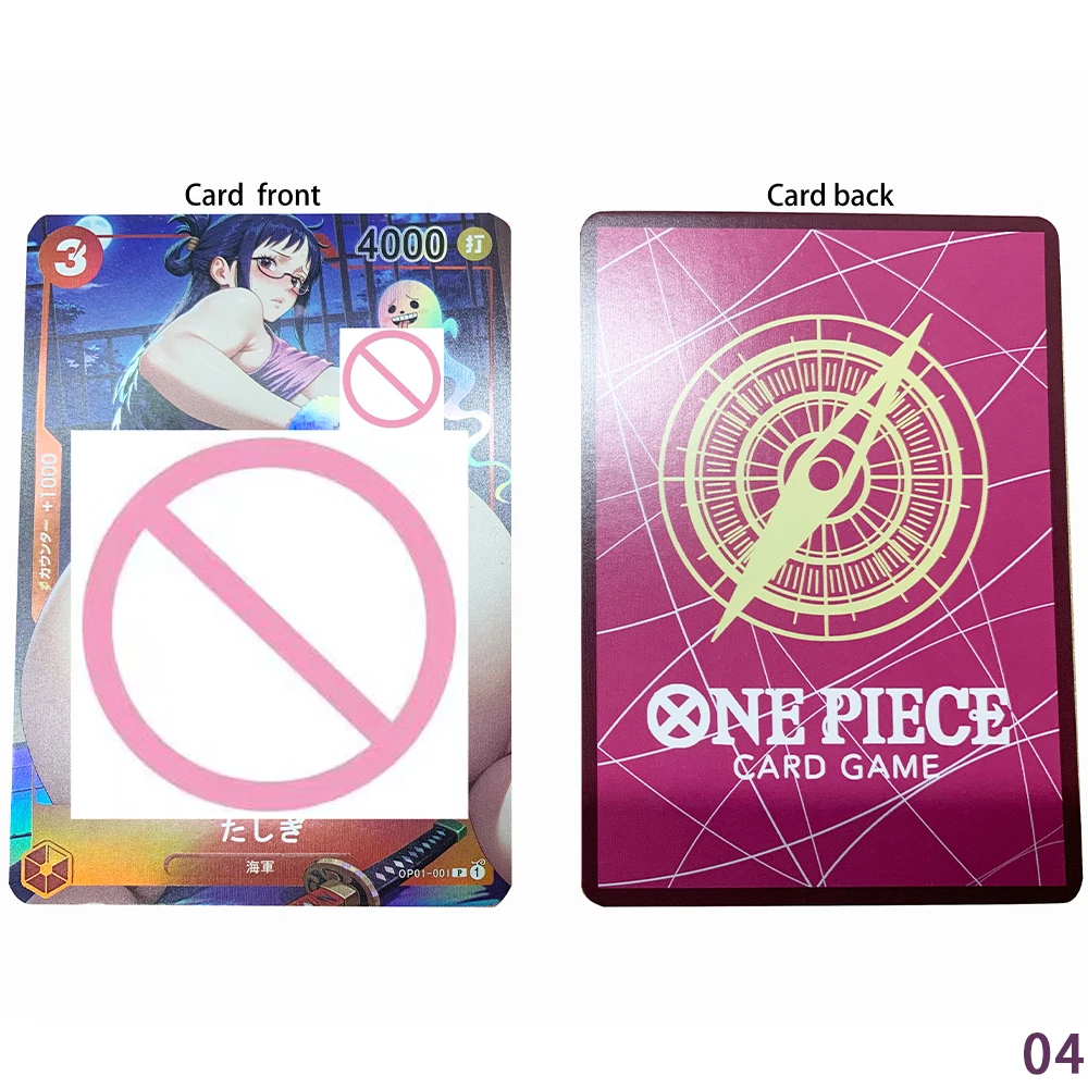 Anime OPCG Nude Collection Card Nami Yamato Shirahoshi Sexy Fully Naked Girl Card Big Breasted Cards Refractive Color Flash Gift