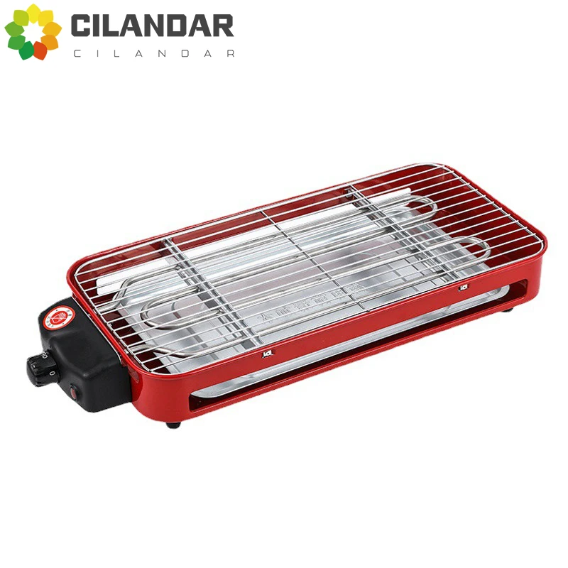 2024 Nieuwe Zibo Barbecue Elektrische Barbecue Pan Multi Functionele Barbecue Grill Rack Elektrische Barbecue Spiesjes Gebakken Barbecue Pan