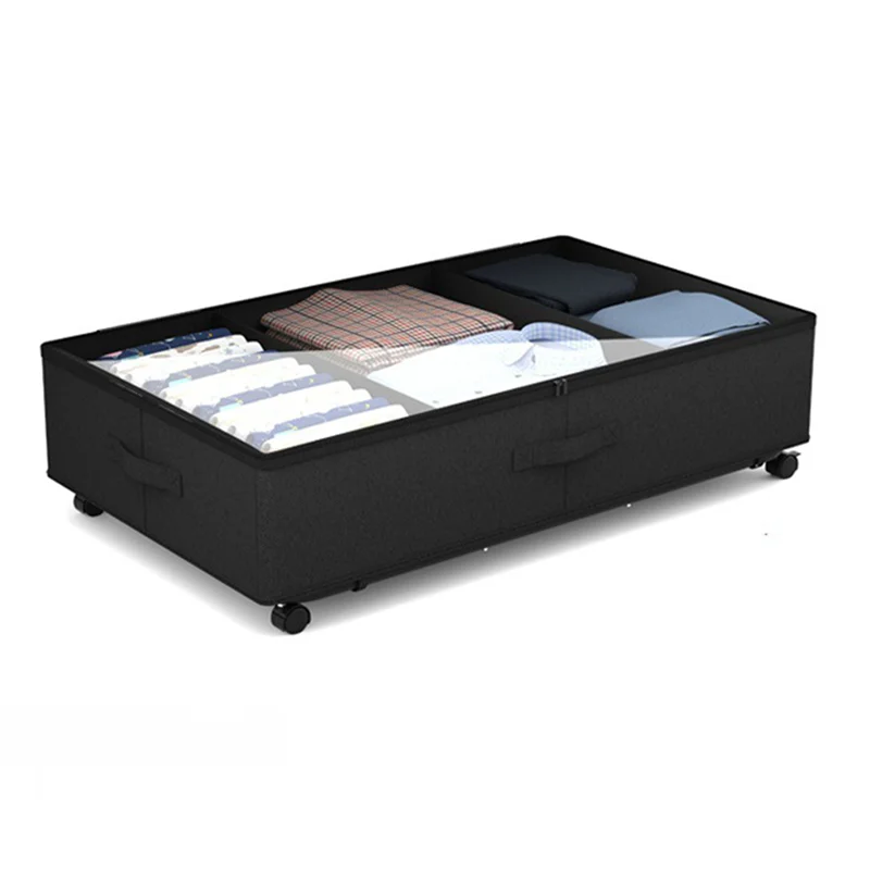 

ABMH-2X Ящик для хранения шкафчика под кроватью с колесами Ящик для хранения нижней части кровати Ящик для хранения Контейнер для хранения на колесиках под кроватью
