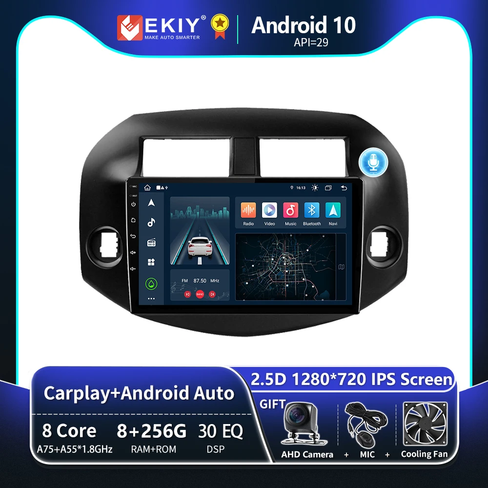 

EKIY T8 Car Radio For Toyota RAV4 RAV 4 2005-2013 Smart Multimedia System Navigation GPS Android Auto CarPlay Stereo No 2Din DVD