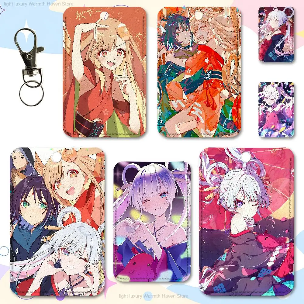 

C-Cosmic P-Princess K-Kaguya Holder Keychain For Work Card Bank Business Holder Student Card Protective Case Bus Card