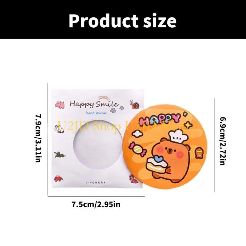 U2JD Compact Pocket Makeup Mirror Vanity Mirror Portable Cosmetic Mirror Easy To Use