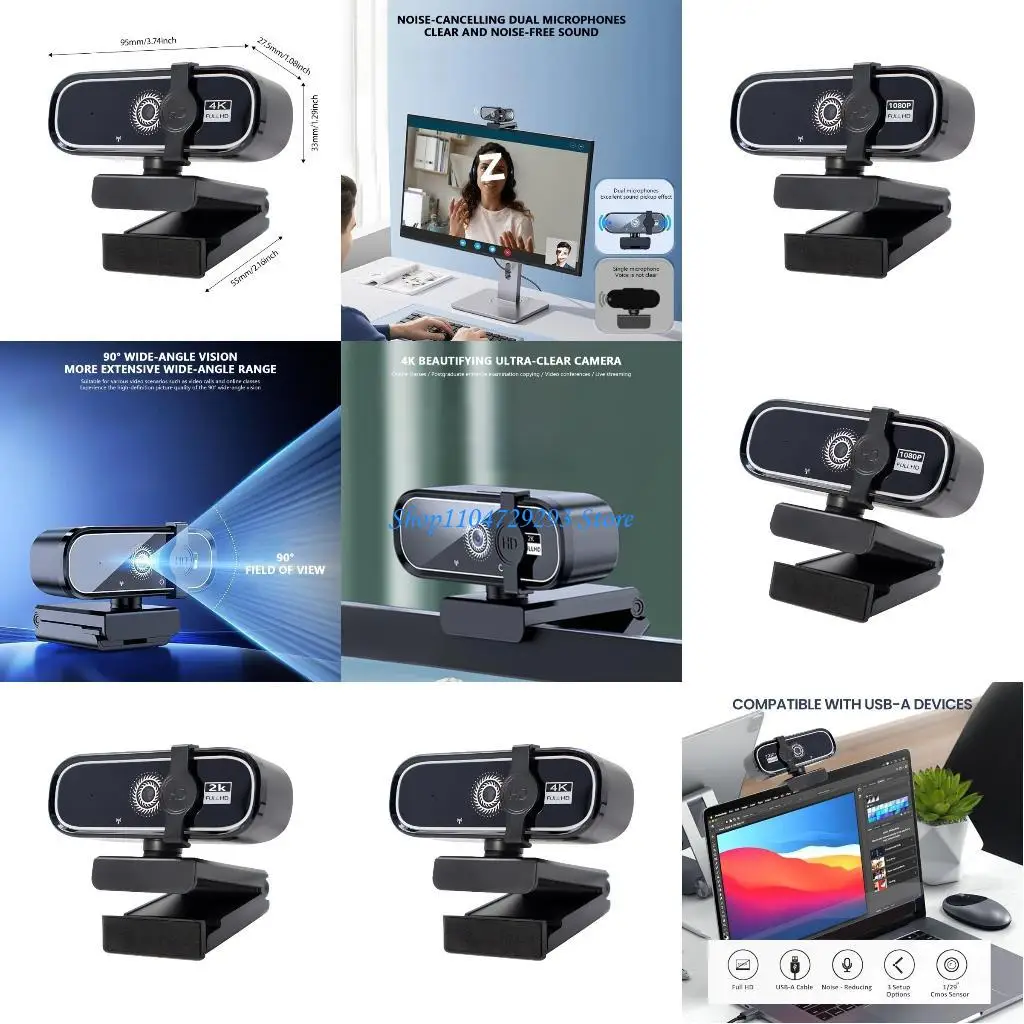 

Y2GD 720P Video Calling Camera Twist 3 Base Automatic Brightness Control Dense Travel Friendly Plan