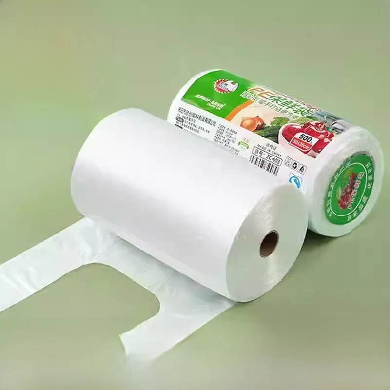 厚手の鮮度保持食品袋-冷蔵庫用手で切れる密閉ロール保存真空パターン-新鮮食品容器