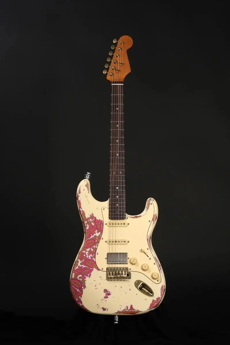 39-Inch Electric or Bass Guitar Headless Design with Maple Back/Side and Ebony Fingerboard