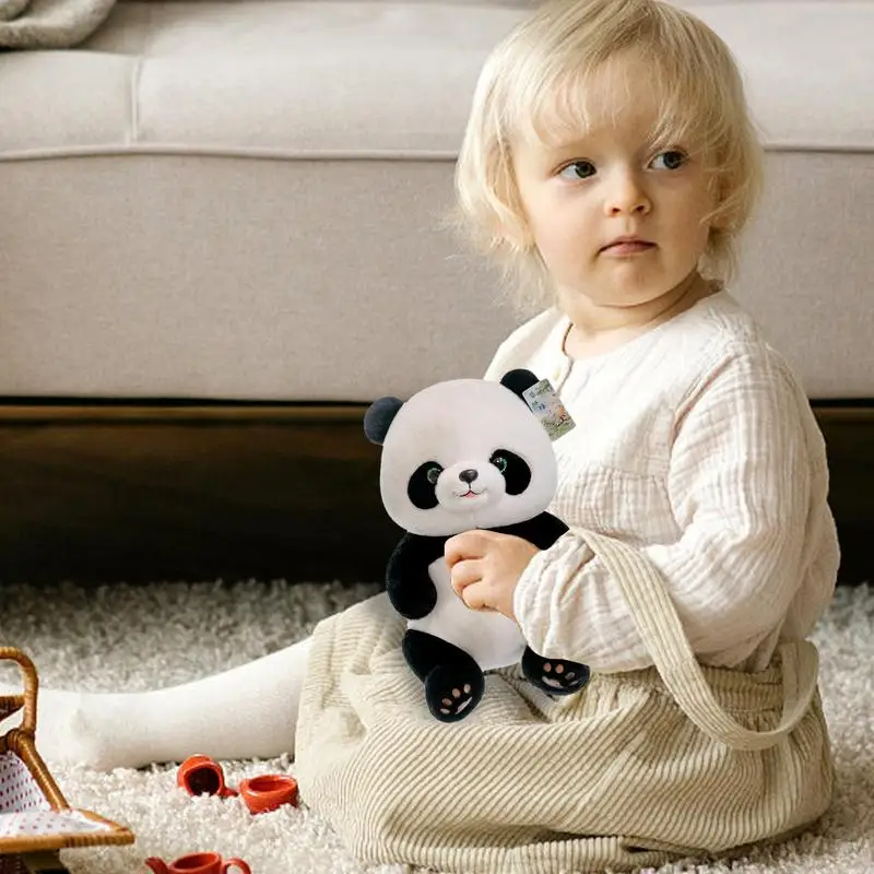 Plush Panda Stuffed Animal Soft Touch Plush Panda Cushion Pillow Adorable Animal Pillow Cushion Delicate Touch Statue Toy For
