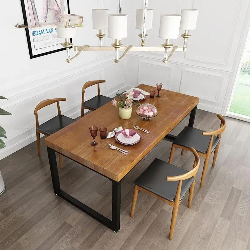 

Minimalist Northern Europe Combination Of Dining Table Solid Wood Creative Custom Table Living Room Kitchen Home Furniture