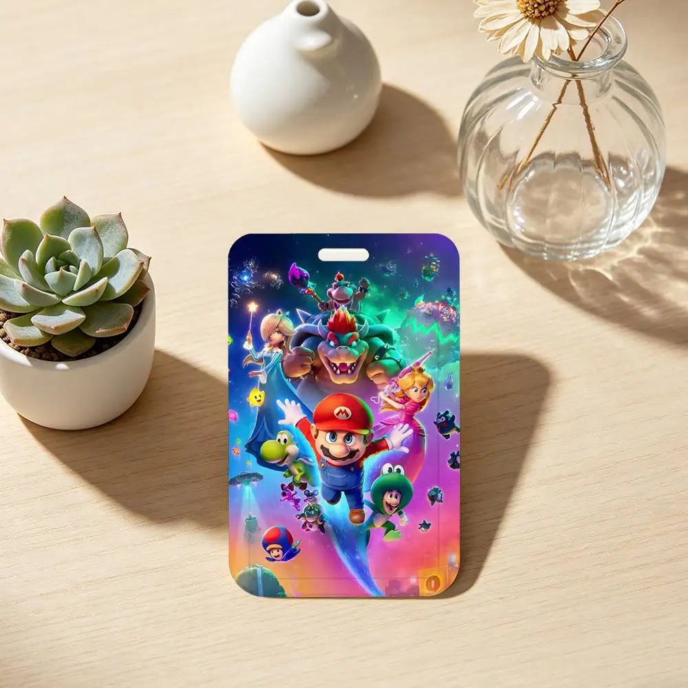 Hot I-Super I-MarioS ID Badge Holder With For Office School Name Card Credentials Case