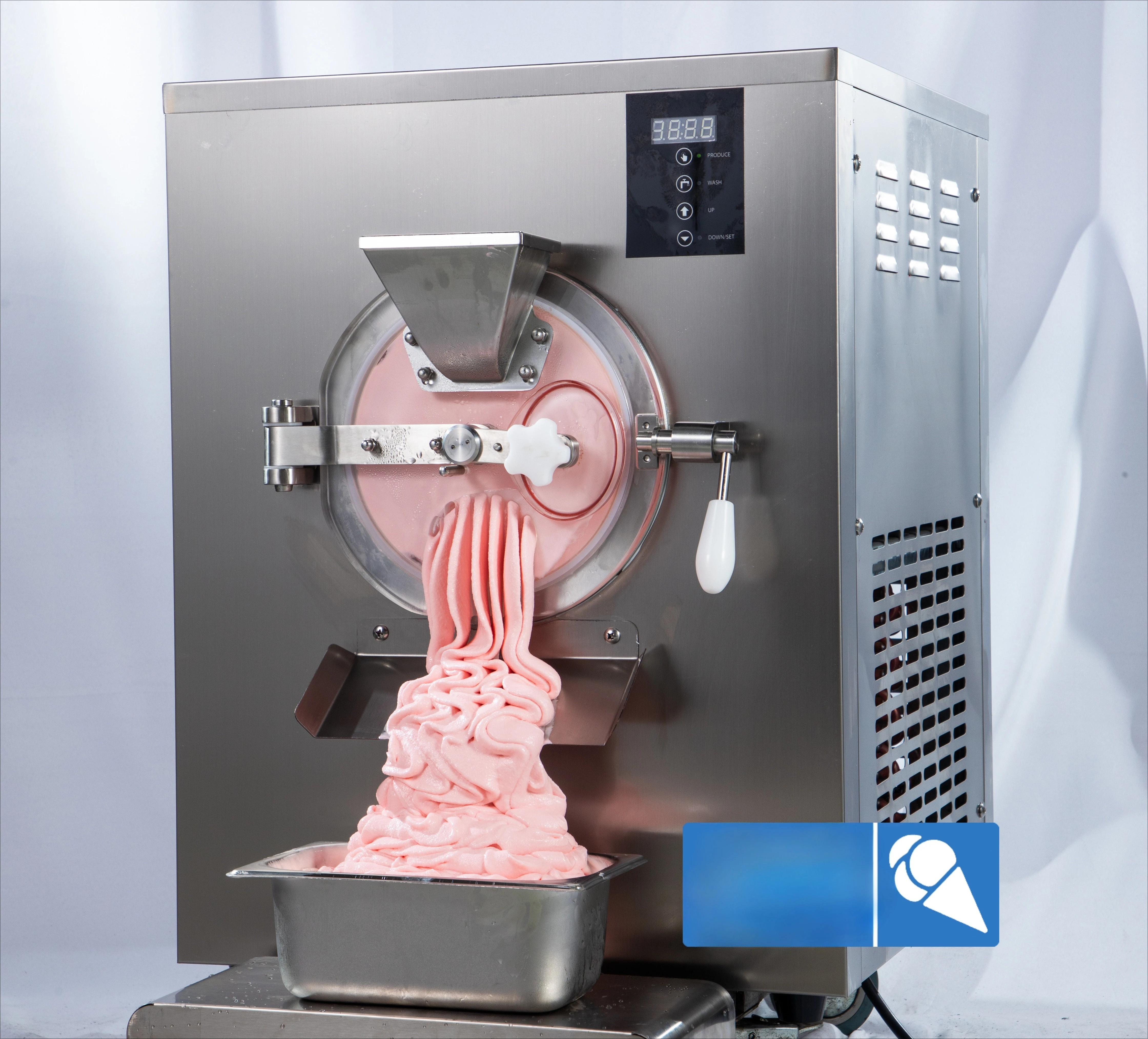 24L Per Hour Table Top Hard Ice Cream Machine Without Belt